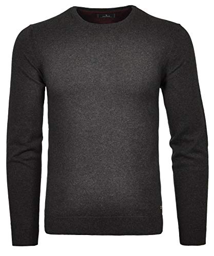 RAGMAN Herren Strickpullover Baumwolle/Kaschmir L, Anthrazit-019 von RAGMAN