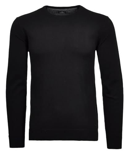 RAGMAN Herren Strickpullover Baumwolle/Kaschmir Schwarz-009, 4XL von RAGMAN