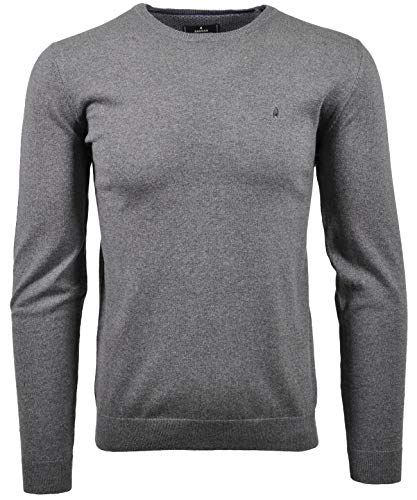 RAGMAN Herren Strickpullover Baumwolle/Kaschmir XL, Mittelgrau-015 von RAGMAN