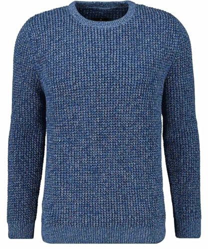 RAGMAN Herren Strickpullover Tweed Blau-Melange-172, XL von RAGMAN