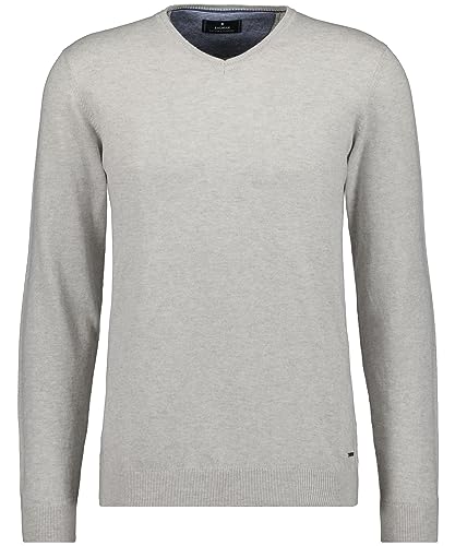 RAGMAN Herren Strickpullover V-Ausschnitt L, Hellgrau-013 von RAGMAN