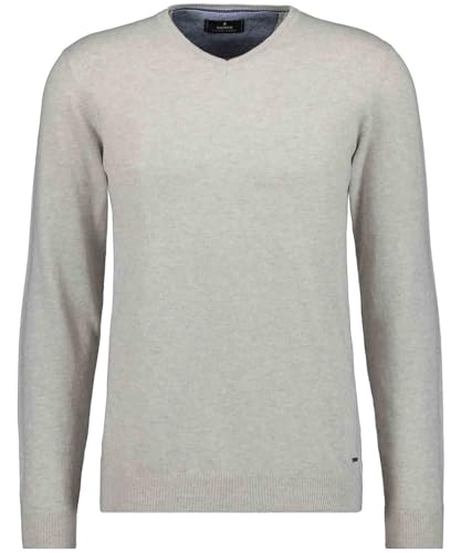 RAGMAN Herren Pullover mit V-Ausschnitt Hellgrau-013, M von RAGMAN
