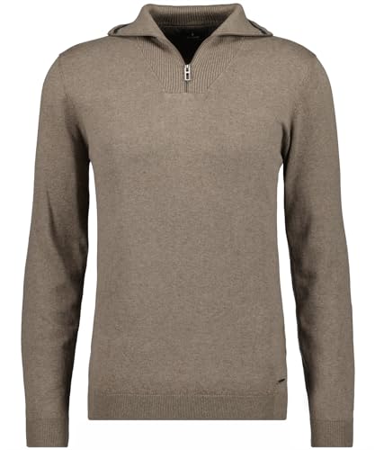 RAGMAN Herren Strickpullover mit Stehkragen und Zip (DE/NL/SE/PL, Alphanumerisch, XXL, Regular, Regular, Camel-084) von RAGMAN