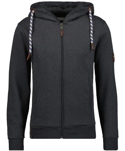 RAGMAN Herren Sweatjacke mit Kapuze L, Anthrazit-019 von RAGMAN