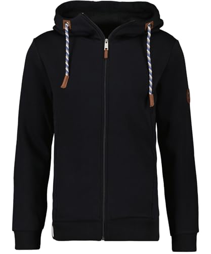 RAGMAN Herren Sweatjacke mit Kapuze Schwarz-009, L von RAGMAN