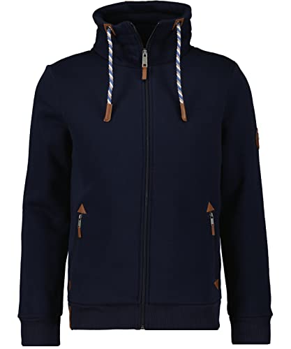 RAGMAN Herren Sweatjacke mit Stehkragen L, Dunkelblau-711 RAGMAN Herren Sweatjacke mit Stehkragen L, Dunkelblau-711 von RAGMAN