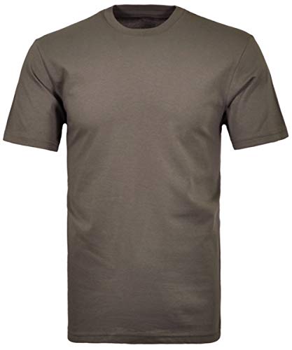 RAGMAN Herren T-Shirt 2er Pack Kurzarm Rundhals Shirt, Reg Fit, DUNKELGRAU, XL von RAGMAN
