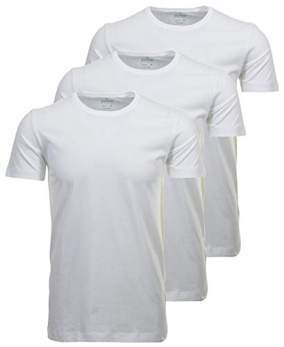 RAGMAN Herren T-Shirt 3er-Pack rund Body Fit, Weiss, XXL von RAGMAN