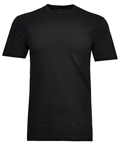 RAGMAN Herren T-Shirt Long & Tall mit Rundhals 3XT, Schwarz-009 von RAGMAN