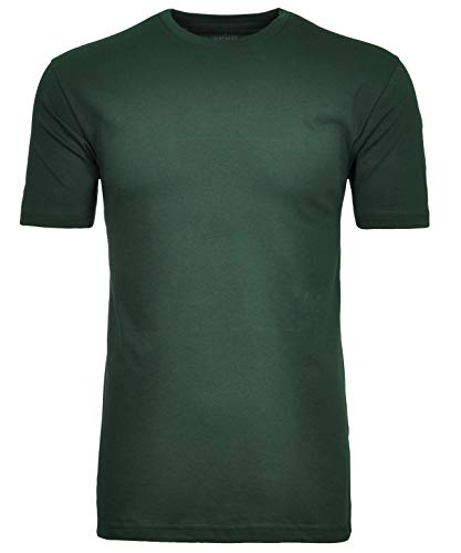 RAGMAN Herren T-Shirt Long & Tall mit Rundhals XLT, Dunkelgrün-386 von RAGMAN