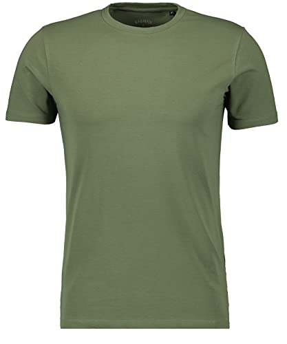 RAGMAN Herren T-Shirt Rundhals, Body fit L, Oliv-339 von RAGMAN