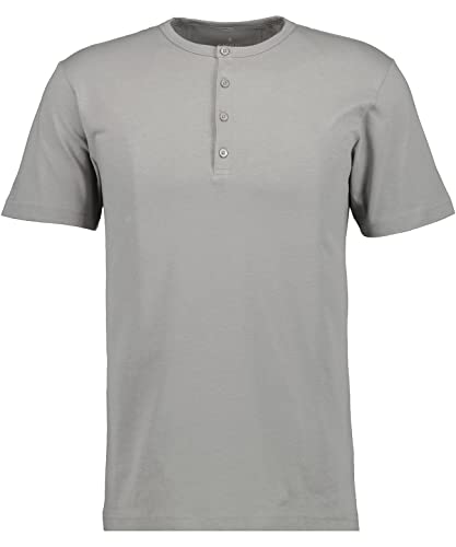 RAGMAN Herren T-Shirt Serafino L, Grau-Beige-215 von RAGMAN