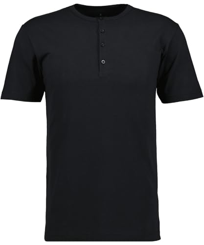 RAGMAN Herren T-Shirt Serafino Schwarz-009, XXL von RAGMAN