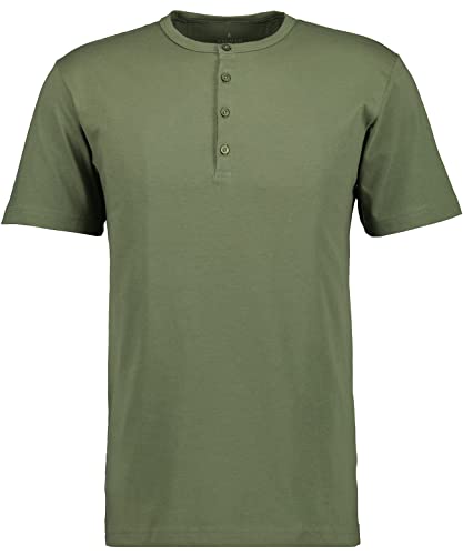 RAGMAN Herren T-Shirt Serafino XXL, Oliv-339 von RAGMAN