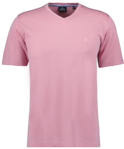 RAGMAN Herren T-Shirt Softknit Uni, Pflegeleicht L, Rosa-609 von RAGMAN