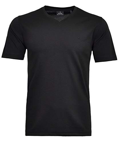 RAGMAN Herren T-Shirt Softknit Uni, Pflegeleicht L, Schwarz-009 von RAGMAN