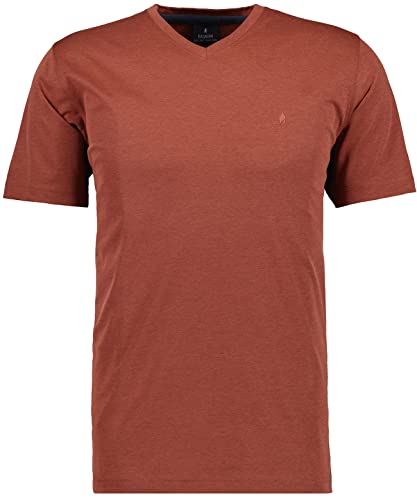 RAGMAN Herren T-Shirt Softknit Uni, Pflegeleicht L, gebranntes Orange-543 von RAGMAN