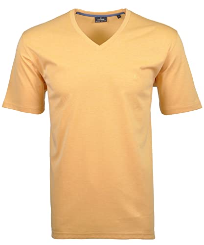 RAGMAN Herren T-Shirt Softknit Uni, Pflegeleicht S, Gelb-056 von RAGMAN