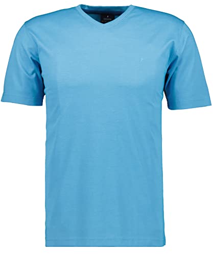 RAGMAN Herren T-Shirt Softknit Uni, Pflegeleicht XL, Ibiza Blau-742 von RAGMAN