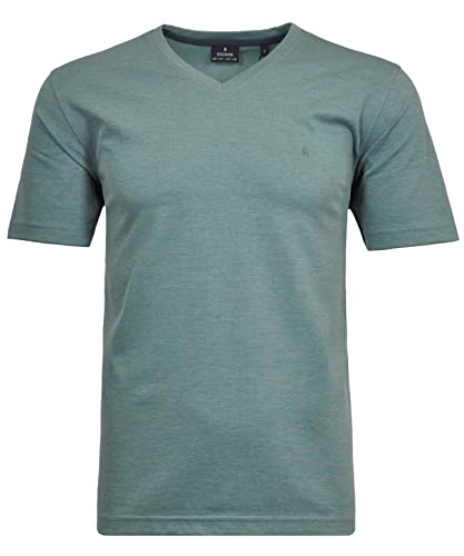 RAGMAN Herren T-Shirt Softknit Uni, Pflegeleicht XXL, Salbei-344 von RAGMAN