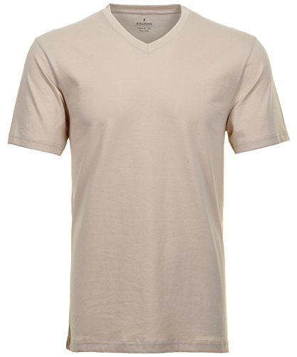 RAGMAN Herren T-Shirt V-Ausschnitt Single-Pack 3XL, Sand-085 von RAGMAN