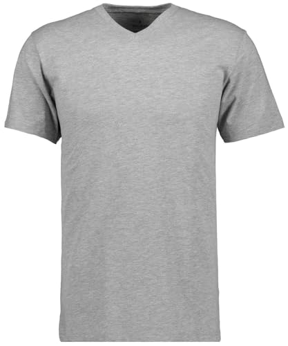 RAGMAN Herren T-Shirt V-Ausschnitt Single-Pack Grau-Melange-012, XL von RAGMAN