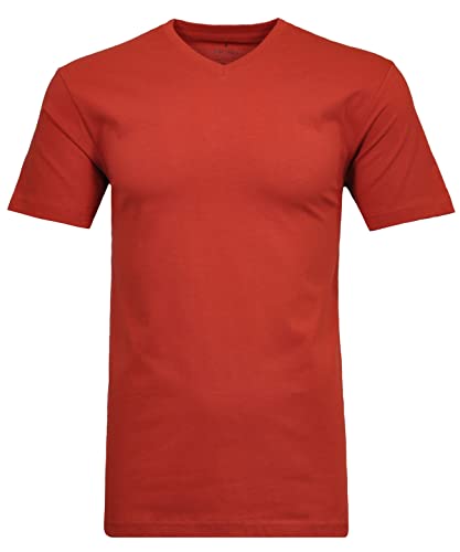 RAGMAN Herren T-Shirt V-Ausschnitt Single-Pack M, Rostrot-063 von RAGMAN