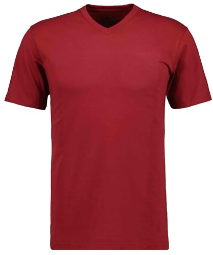 RAGMAN Herren T-Shirt V-Ausschnitt Single-Pack Weinrot-061, L von RAGMAN