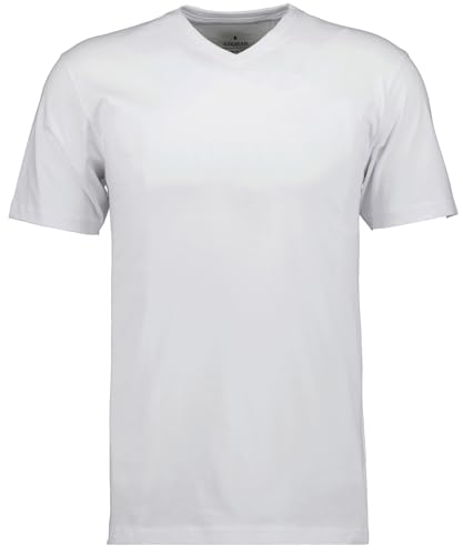 RAGMAN Herren T-Shirt V-Ausschnitt Single-Pack Weiss-006, M von RAGMAN