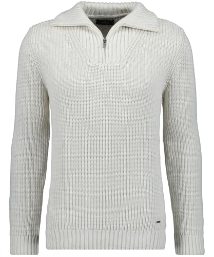 RAGMAN Herren Troyer Strickpullover XXL, Ecru-005 von RAGMAN