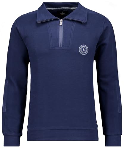 RAGMAN Herren Troyer-Sweater Ottoman XXL, Dunkelblau-711 von RAGMAN