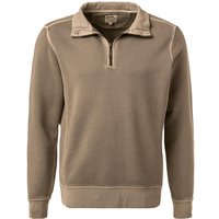 RAGMAN Herren Troyer beige Baumwolle unifarben von RAGMAN