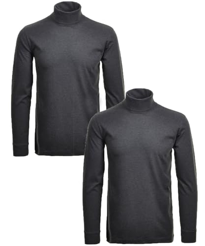 RAGMAN Herren Unterzieh Rolli 2er Pack Anthrazit-019, XL von RAGMAN