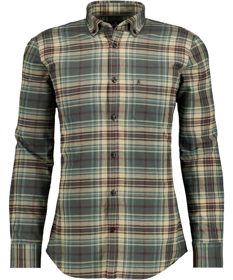 RAGMAN - Karohemd Button-down-Kragen dunkelgrün - Gr. - M von RAGMAN