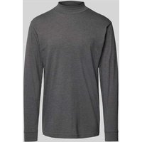 RAGMAN Longsleeve mit gerippten Abschlüssen in Anthrazit, Größe XXL von RAGMAN