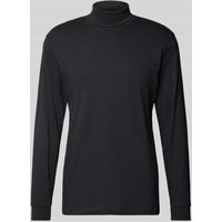 RAGMAN Longsleeve mit gerippten Abschlüssen in Black, Größe XXL von RAGMAN