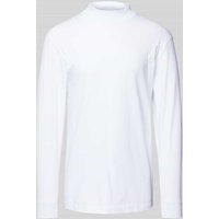 RAGMAN Longsleeve mit gerippten Abschlüssen in Weiss, Größe XXL von RAGMAN