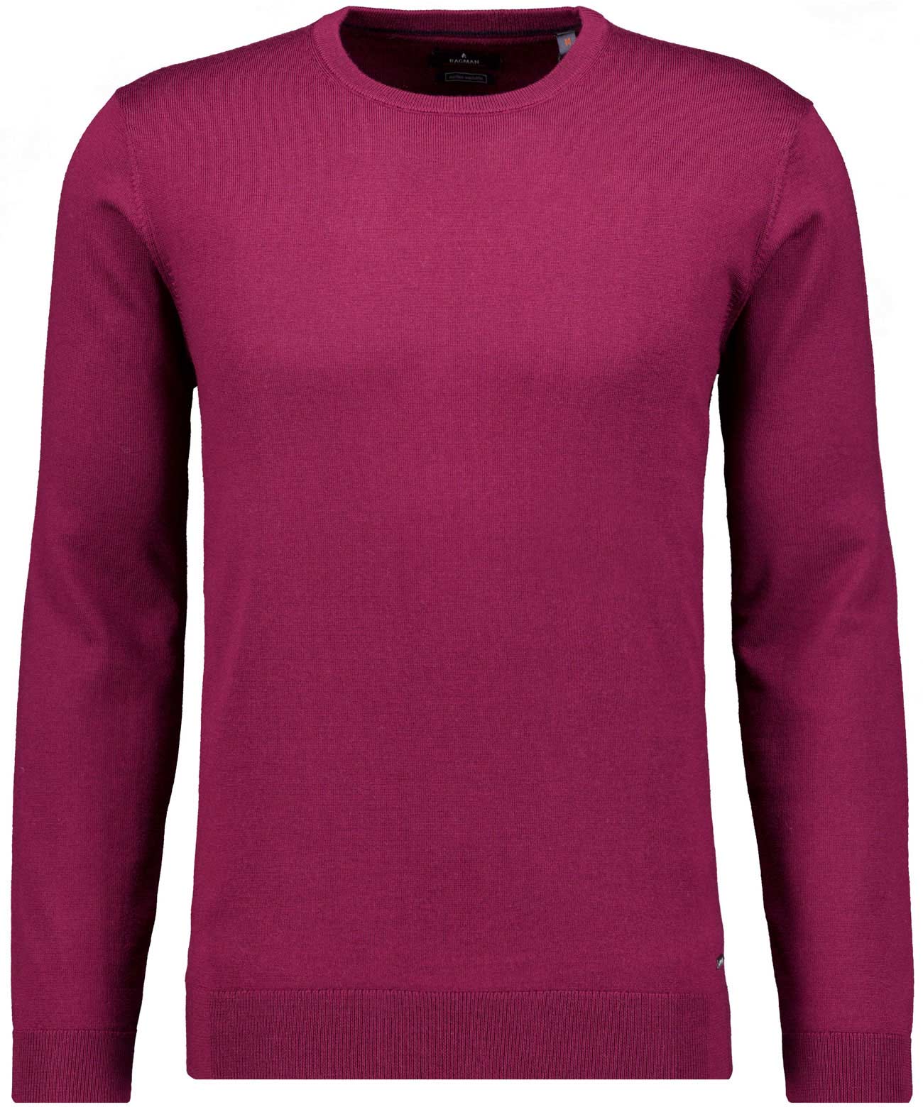 RAGMAN - Merino-Strickpullover, Rundhals portwein - Gr. - 3XL von RAGMAN