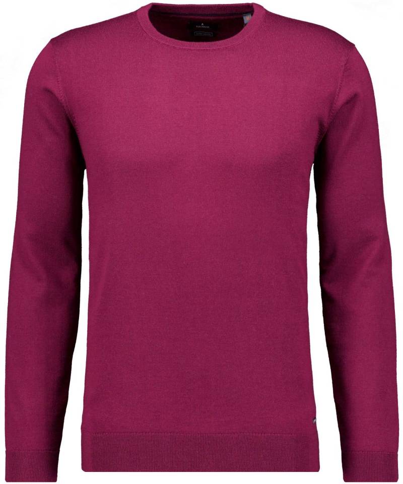 RAGMAN - Merino-Strickpullover, Rundhals portwein - Gr. - 3XL von RAGMAN