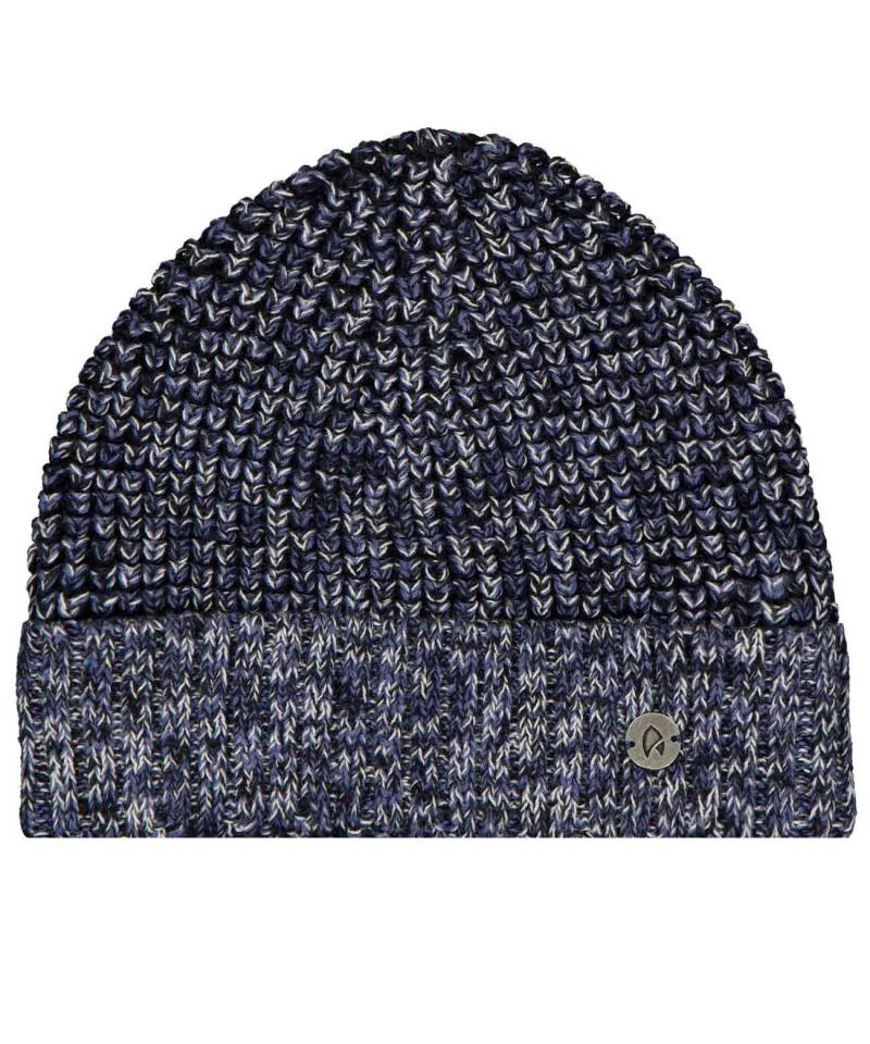 RAGMAN - Mütze im Waffel-Strick blau-melange - Gr. - OS von RAGMAN