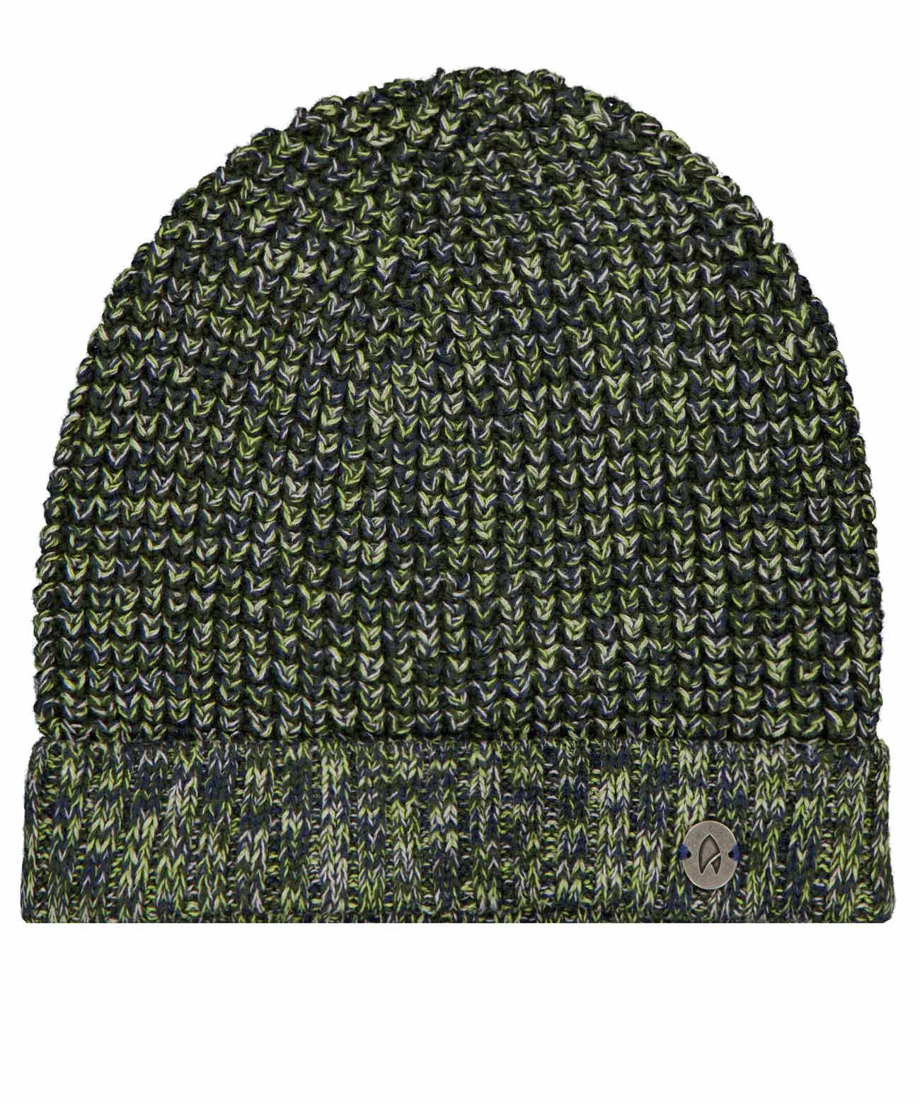RAGMAN - Mütze im Waffel-Strick dunkelgrün - Gr. - OS von RAGMAN