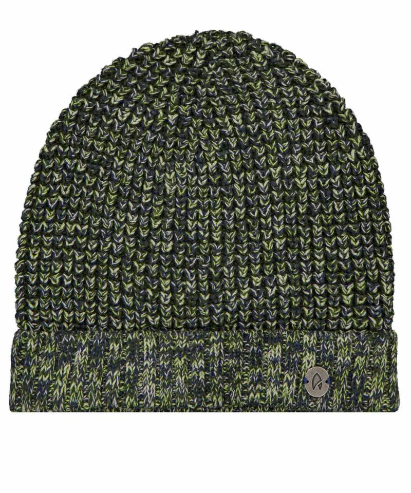 RAGMAN - Mütze im Waffel-Strick dunkelgrün - Gr. - OS von RAGMAN