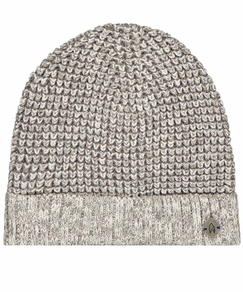 RAGMAN - Mütze im Waffel-Strick mittelgrau - Gr. - OS von RAGMAN
