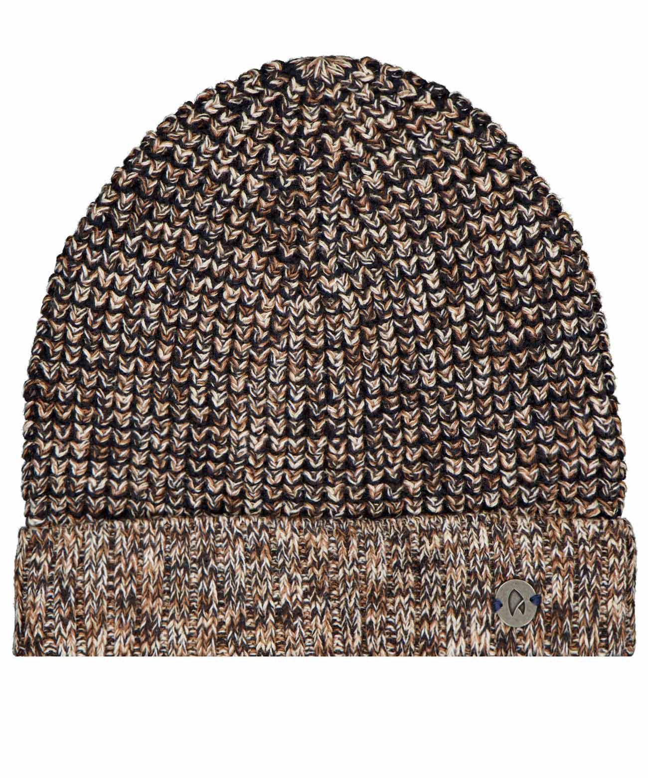 RAGMAN - Mütze im Waffel-Strick taupe-grau mouliniert - Gr. - OS von RAGMAN