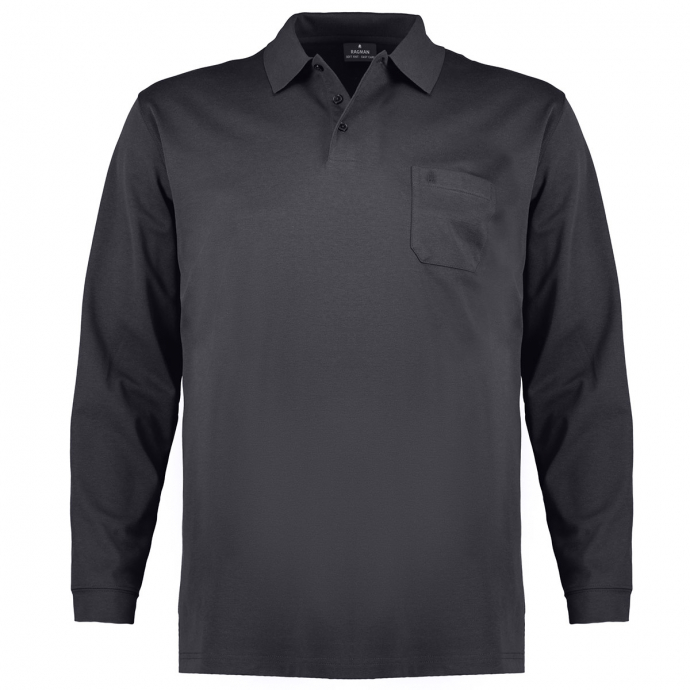 RAGMAN Pflegeleichtes Poloshirt "Soft Knit", langarm von RAGMAN