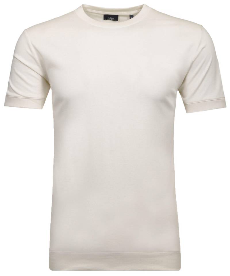 RAGMAN - Pima T-Shirt Rundhals mit Bündchen ecru - Gr. - XXL von RAGMAN