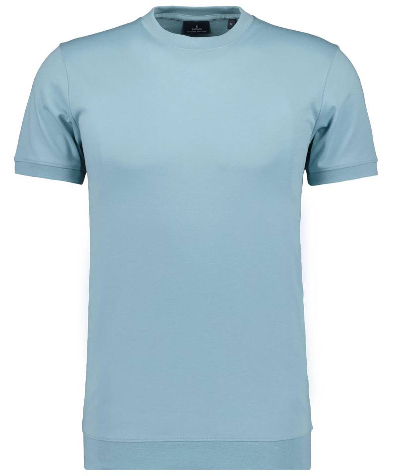 RAGMAN - Pima T-Shirt Rundhals mit Bündchen minze - Gr. - M von RAGMAN