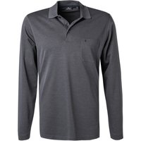 RAGMAN Herren Polo-Shirt grau Baumwoll-Jersey gestreift von RAGMAN