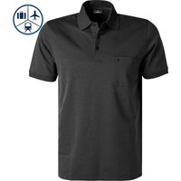 RAGMAN Herren Polo-Shirt grau Baumwoll-Jersey meliert von RAGMAN