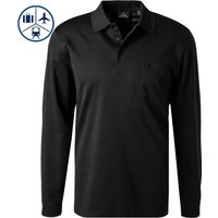 RAGMAN Herren Polo-Shirt schwarz Baumwoll-Jersey von RAGMAN